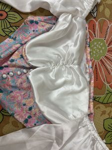 Puff Sleeves Corset Top