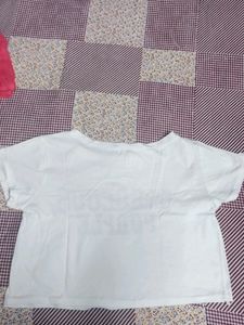 Text Printed Crop Top