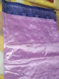 Elegant Lavender &amp; Blue Saree