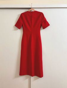 Zara Red Midi Dress