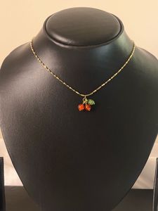IT Girl Cherry Necklace Anti-tarnish