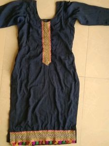 Navy Blue Kurti Size:-Medium