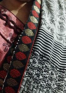 Black And White Printed Beautiful Saree 👌👌