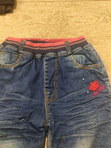 Cute Girls wool  Denim Jeans