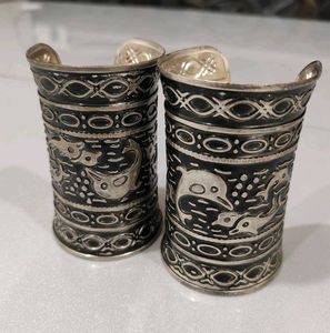 Silver Tone Cuff Bracelets