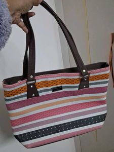 Striped Tote Bag