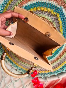 Party Wear Clutch Golden Co