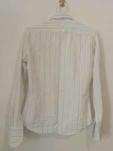 Striped White Shirt