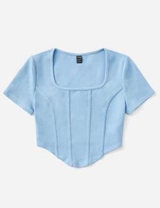 Cute Blue Corset Top