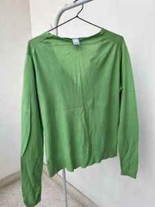 GAP Green Cardigan Sweater