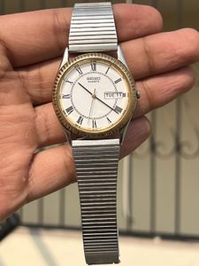Seiko vintage Roman Dial Quartz Watch