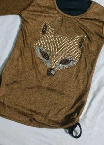 Fox Embellished Top