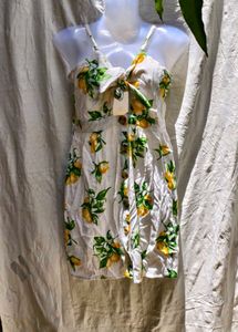 I. Lemon Print Sundress