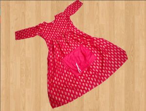 Red Plazo Suit