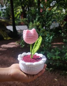 CROCHET MINI FLOWER POT