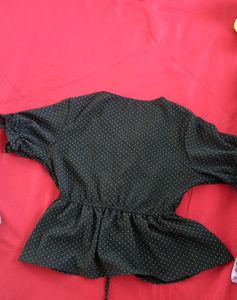 Black Polka Dot Top