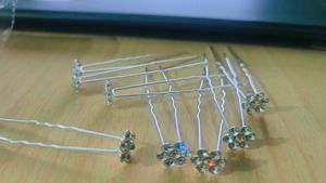 Silver Beautiful Juda Hair Pin With Stone