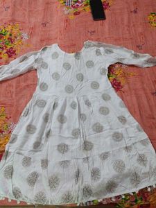 White Printed Kurta