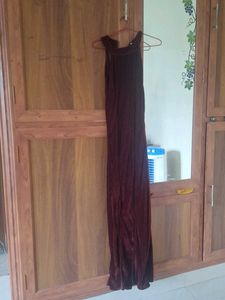 Burgundy Velvet Dress