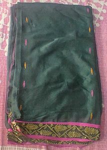 Green And Pink Saree