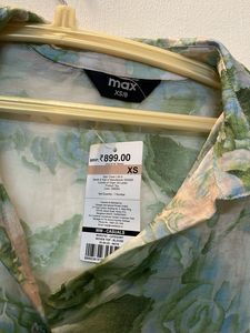 Polyester Green Floral Shirt Women