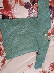Patterned Green Top