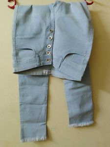 Hight Waisted Blue Jean