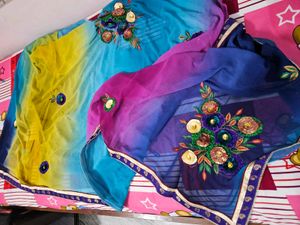 Multicolour Saree