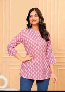 Olive Green Printed Kurta