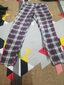 Plaid Casual Pants