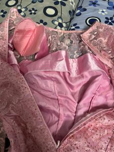 Vintage Pink Lace Maxi Dress