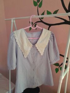 Cute Peter Pan Collar Top