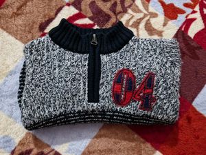 Black &amp; Grey Sweater For Boys (12-18 Months)