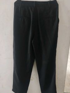 Black Mid Waist Trousers