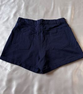 Denim Navy Blue Shorts