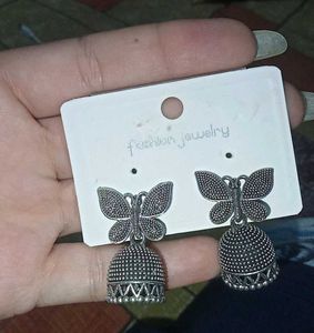 Butterfly Jhumka Earrings