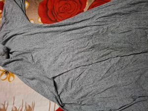 Gray Open Front Cardigan/ shrug