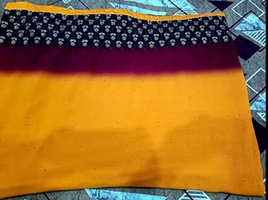 Beautiful Two Shaded  Saree With Blouse