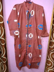 Brown Patterned Kurta