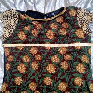 Imara Floral Print High Low Top