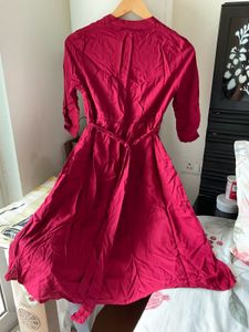 Red Dress with Belt