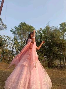 baby Pink Heavy Lehenga Choli