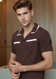 Stylish Brown Camp Shirt