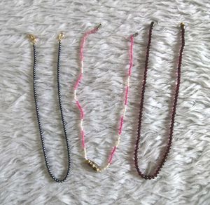 Multi Small Bead Chain Set Of 3