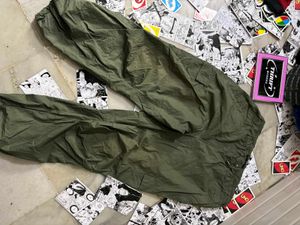 Bershka Olive Green Cargo Pants