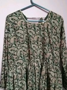 Black Georgette Anarkali With Dupatta