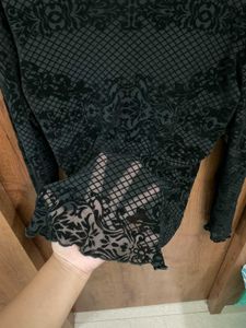 Elegant Black Lace Top