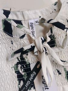 Printed Bell Sleeve Top