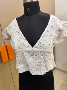 White Crop Top
