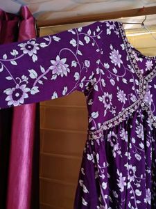 Purple New Kurta Set With Dupatta